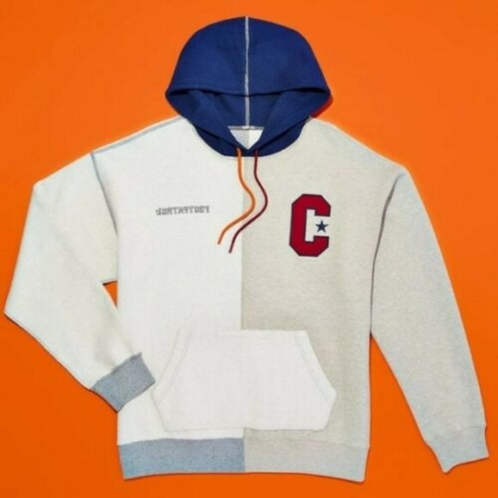 Mens Converse X Footpatrol Split Pullover Hoodie